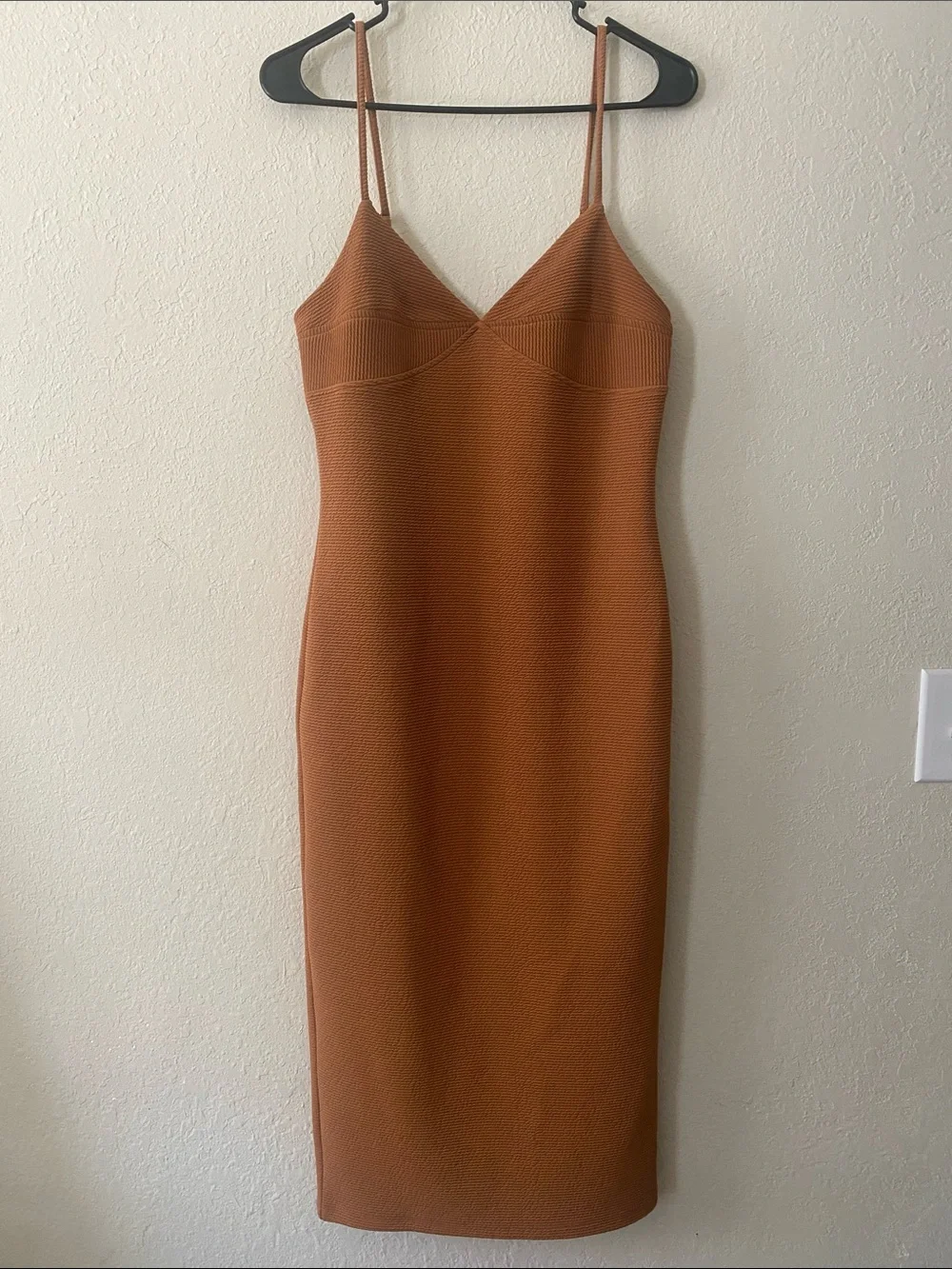Forever 21 Copper-Brown Midi Slip Dress - Picture 1 of 11